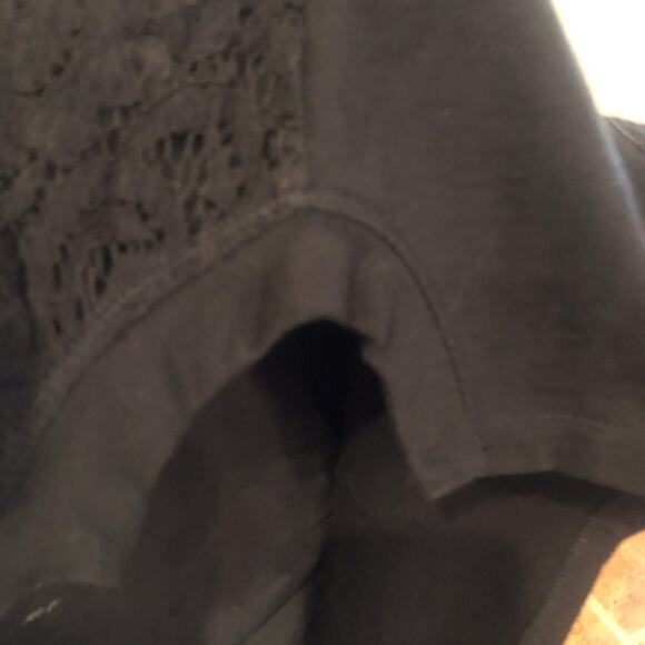 democracy womens black lace top Sz M - Picture 9 of 9